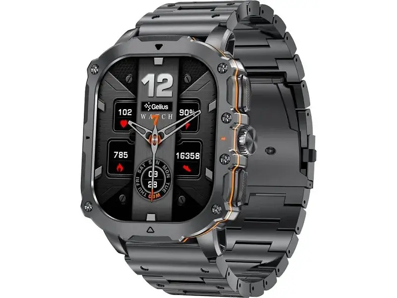 Смарт-годинник Gelius Pro GP-SW016 (Tactical Heavy) Black Chrome - фото 3