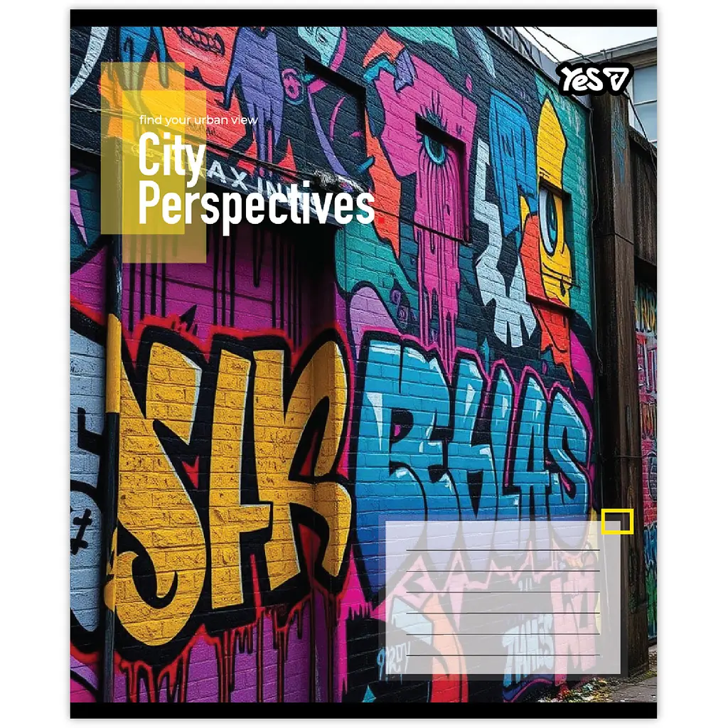 Зошит шкільний Yes City perspectives А5 24 аркушів клітинка 20 шт. (769073) - фото 5
