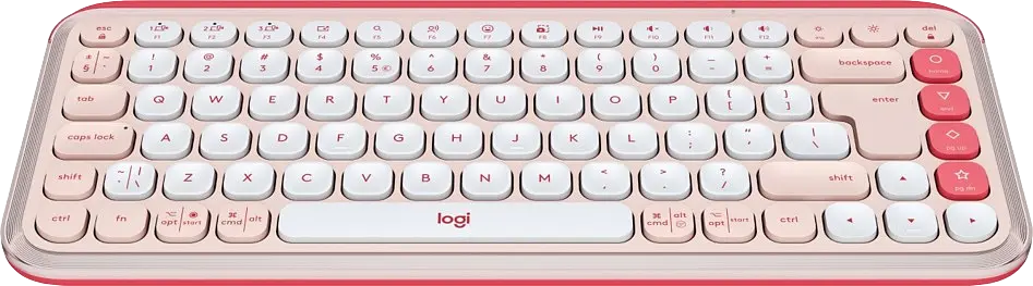 Клавіатура бездротова Logitech Pop Icon Keys Rose (920-013073) - фото 2
