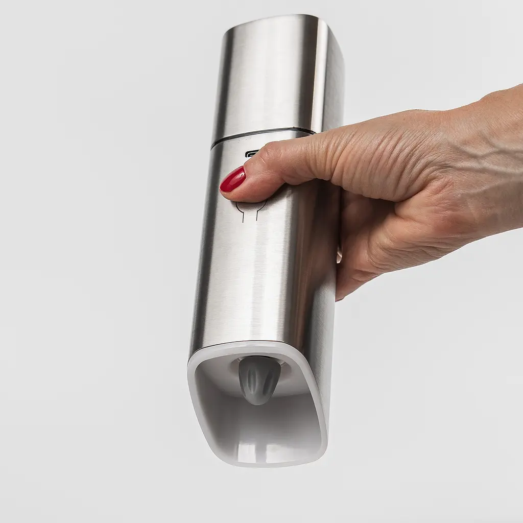 Набор электрических мельниц для соли, перца и специй KSL серебристо-черный - фото 7