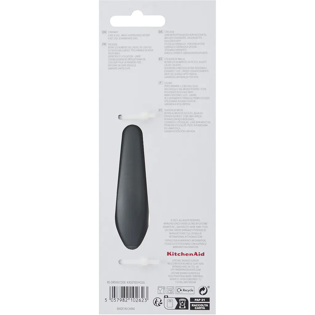 Шумовка KitchenAid Coreline серая (KAS010OHCGG) - фото 4