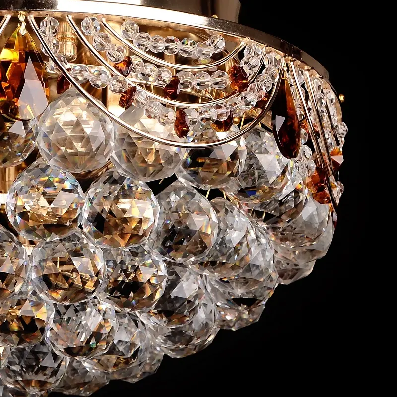 Люстра стельова Brille кришталева з підсвічуванням LED E14 60W G (BCL-348S/3) - фото 3