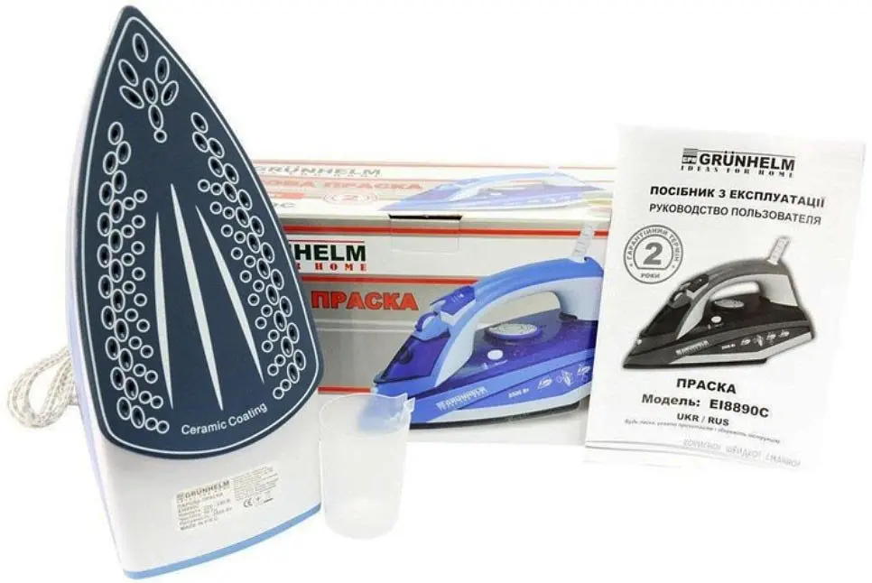Отпариватель Grunhelm EI8890C для глажения одежды с керамическим покрытием 2500 Вт - фото 7