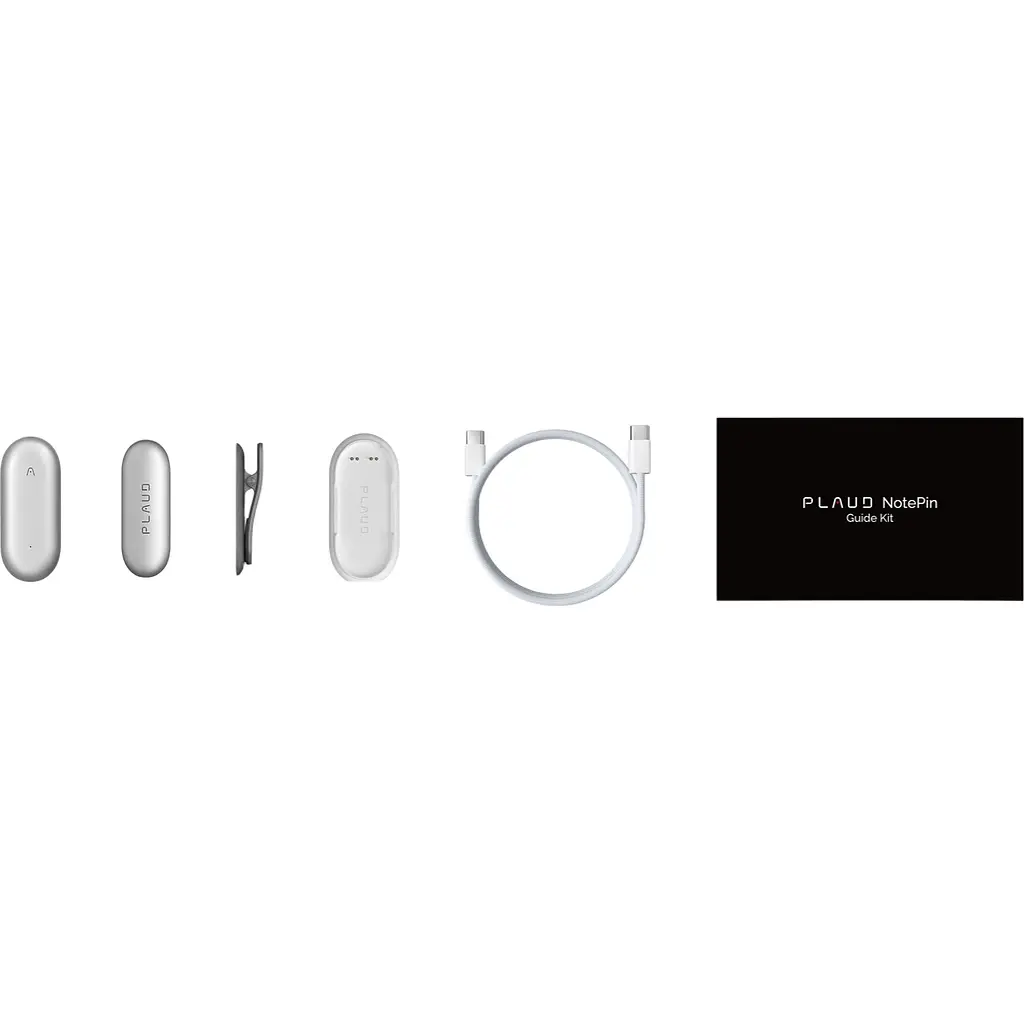 Диктофон Plaud NotePin ChatGPT Lunar Silver (NP-64G-SI) [135959] - фото 8