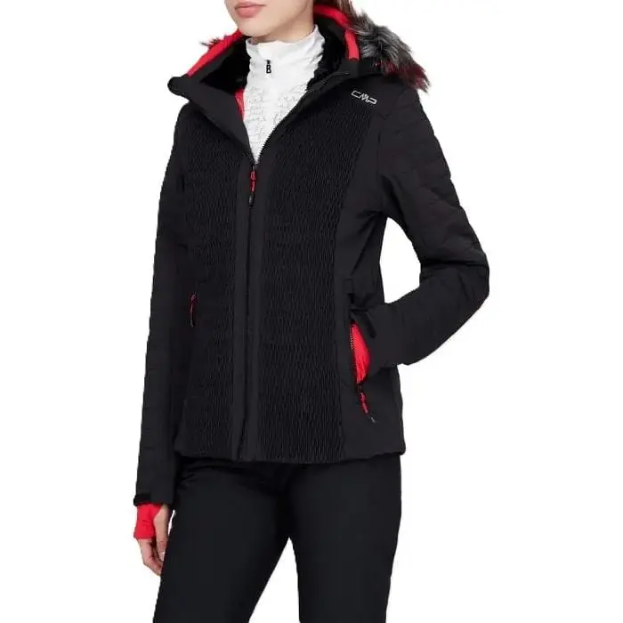 Куртка CMP Woman Jacket Zip Hood Black S (1097-30W0666-U901 38) - фото 2