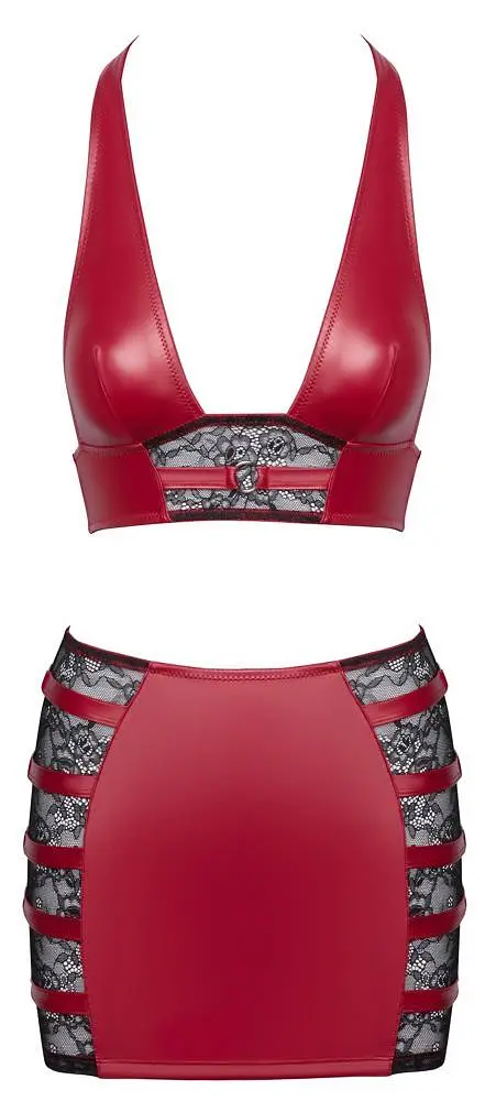 Комплект Cottelli Party Top amp; Skirt L (красный) - фото 6