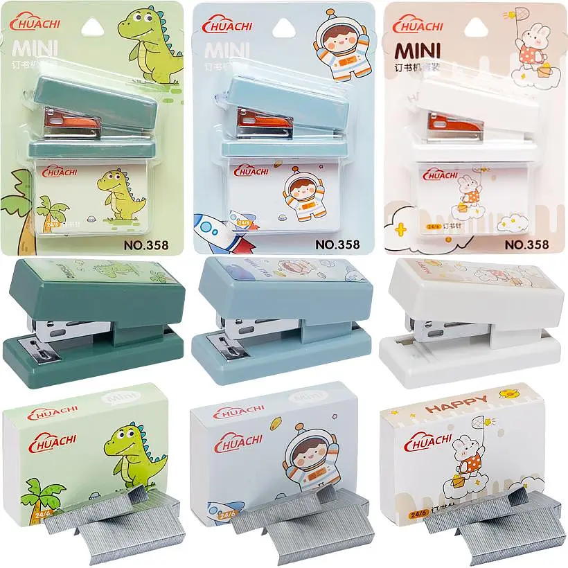 Степлер, 358 MINI, скоби №24 (В асортименті) - фото 2