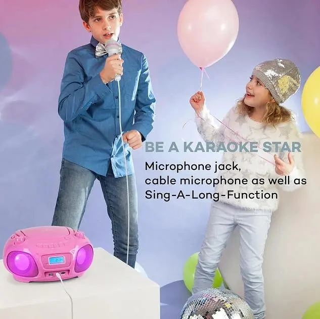 Музыкальный бумбокс Auna Roadie Sing CD (10032058) - фото 6