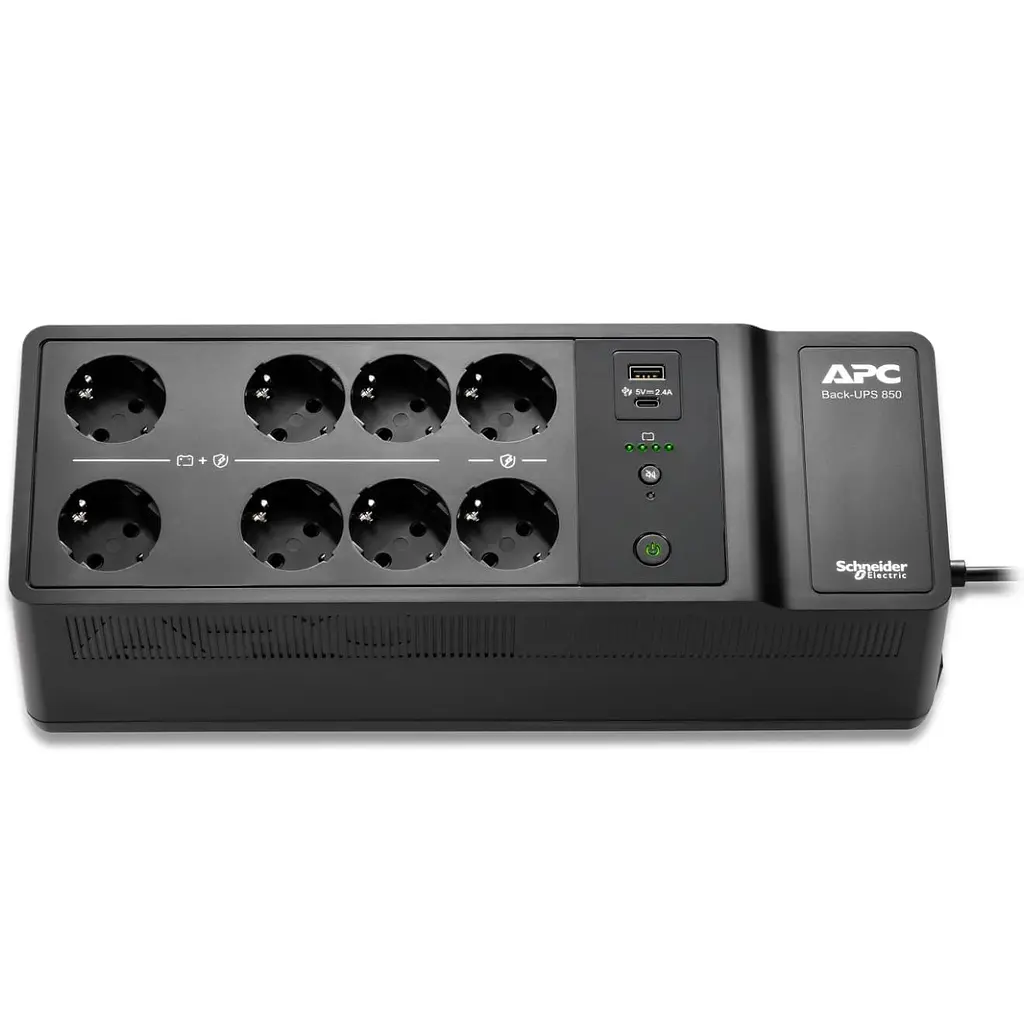 Джерело безперебійного живлення APC 850 ВА / 520 Вт / 7 А*ч (BE850G2-GR) - фото 2