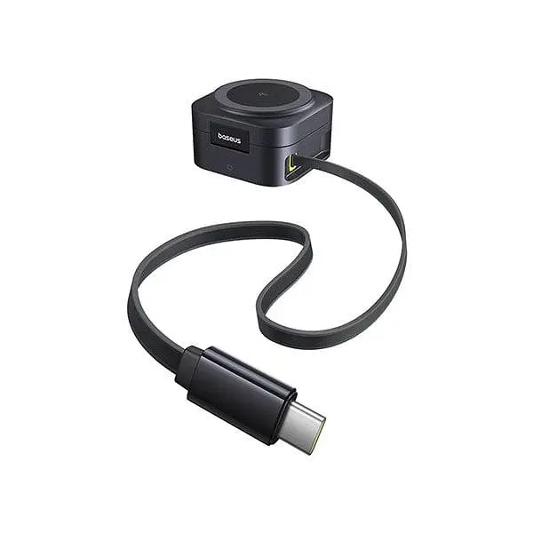 Беспроводное зарядное устройство для Baseus PicoGo Series 2-in-1 Magnetic Qi2 67W черный - фото 4