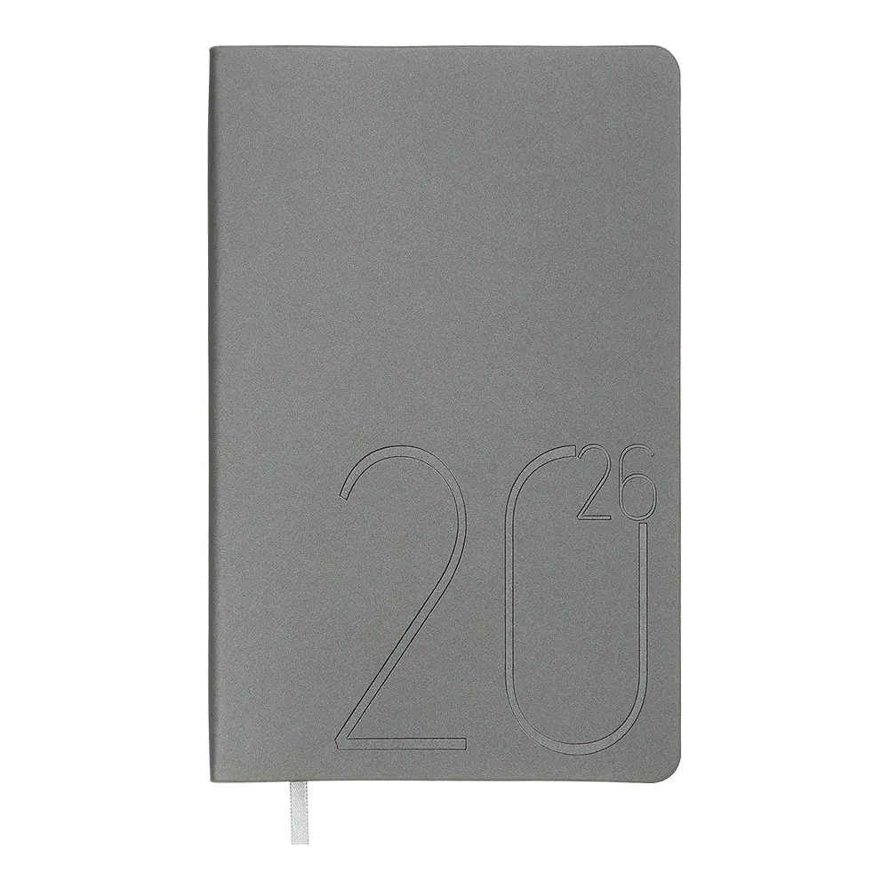 Щотижневик датований Buromax Steel 2026 A5 сірий (BM.2709-24) - фото 2