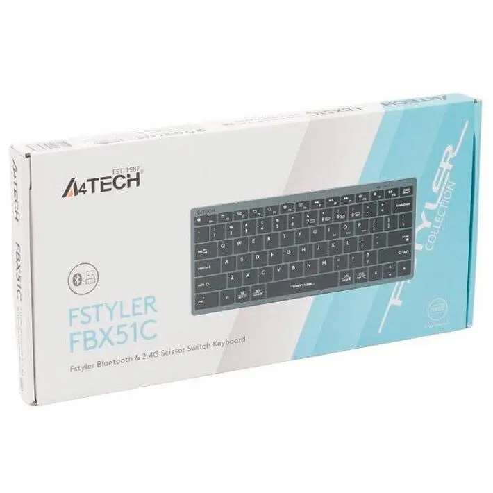 Клавіатура A4Tech Fstyler FBX51C Grey [94458] - фото 7