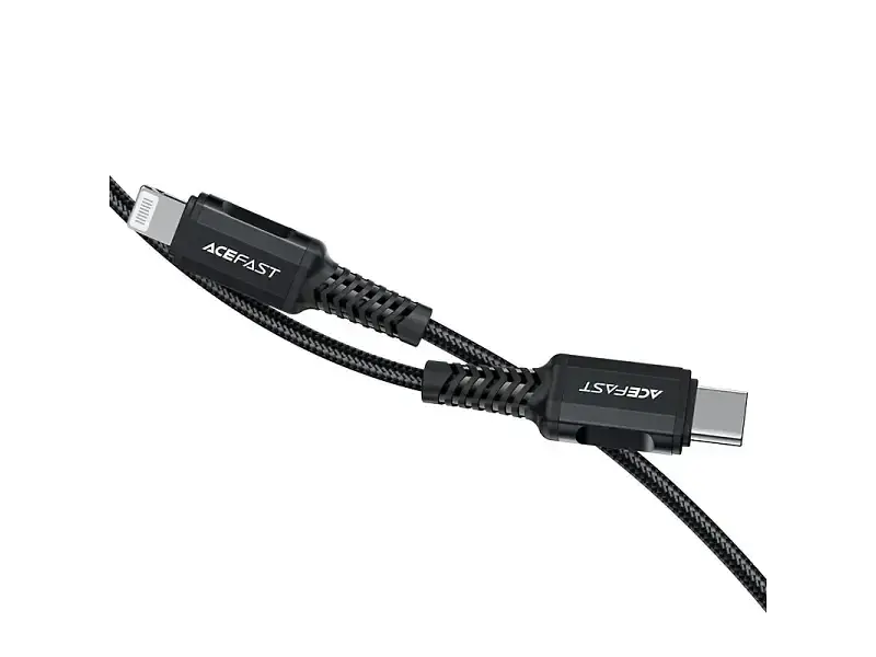 Кабель Acefast USB Type-C to Lightning 30W 1.8m Black (6974316281306) - фото 3