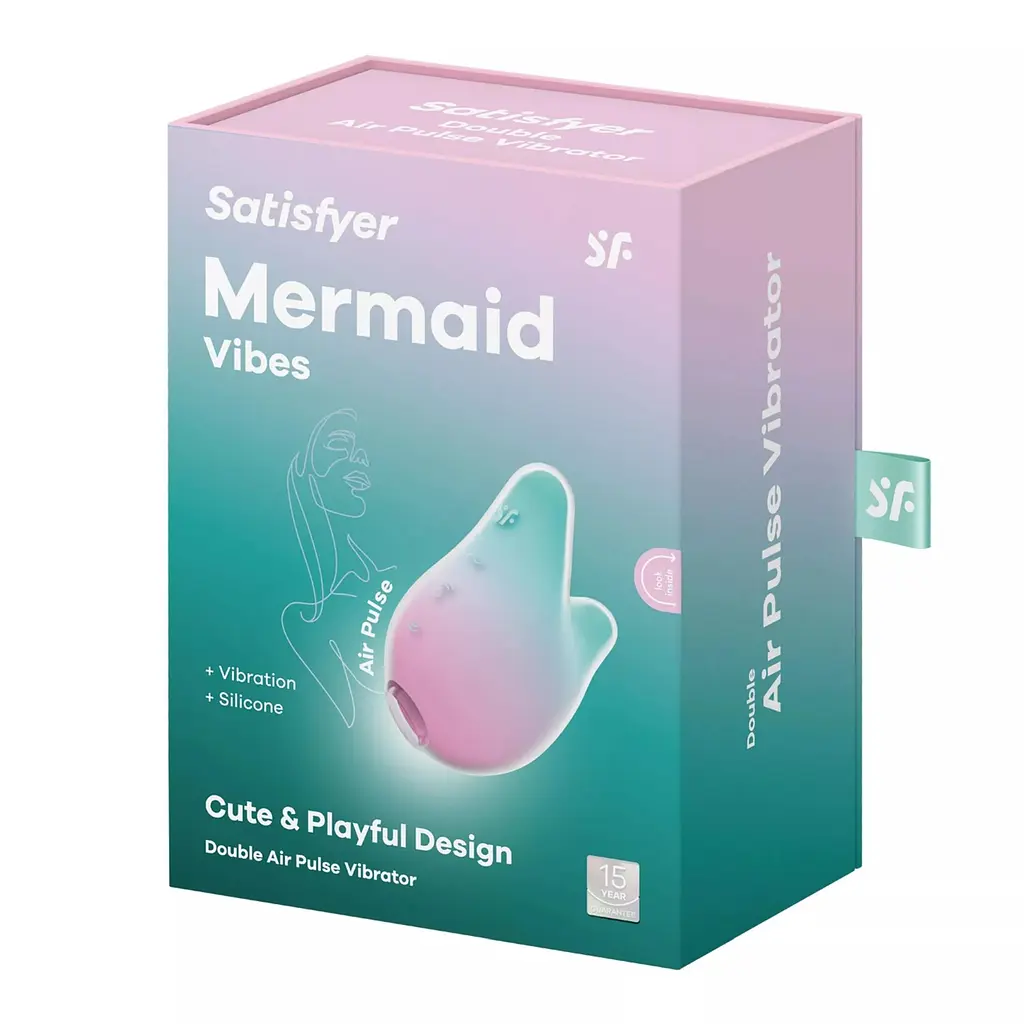 Вакуумний стимулятор Satisfyer Mermaid Vibes бірюзово-рожевий - фото 6