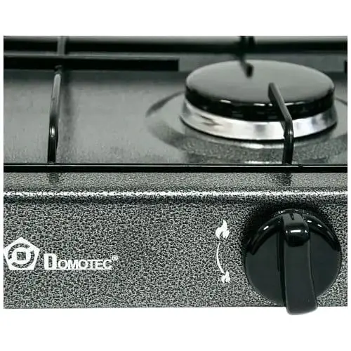 Настільна газова плита двокнфоркова Domotec MS-6602 0,54 кВт х2 Сіра - фото 5