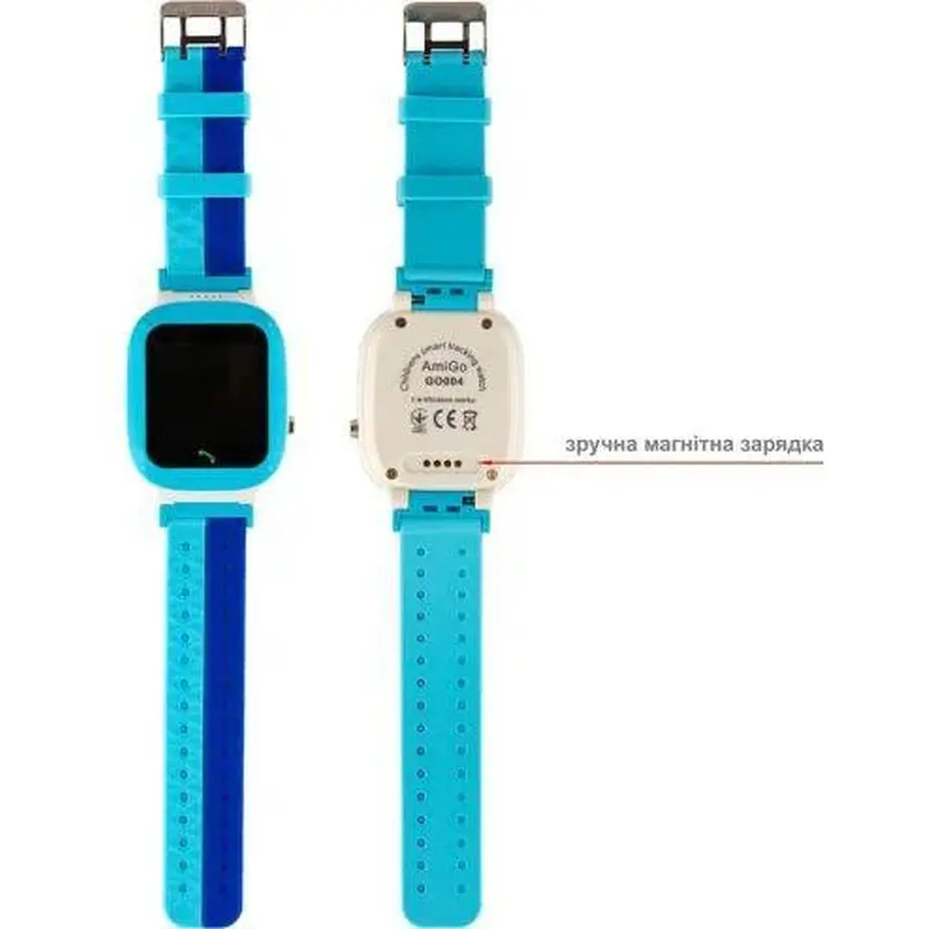 Smart Watch AmiGo GO004 Splashproof Camera+Led Blue RU UCRF - фото 5