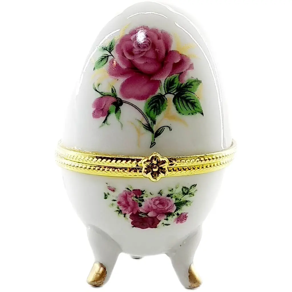 Скринька яйце Троянди 10х6х6 см (28780F) - фото 1