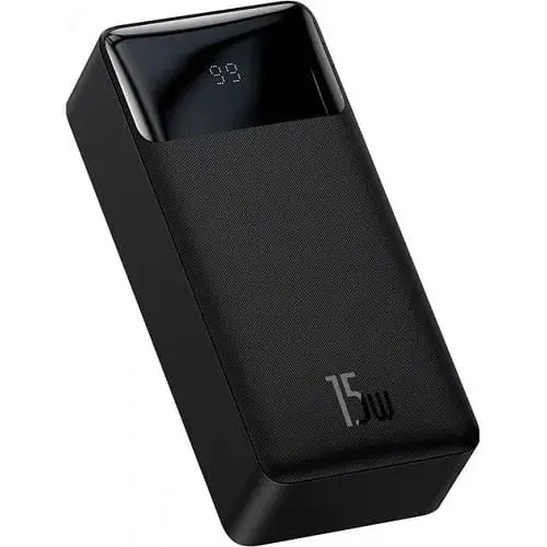 Зовнішній акумулятор Baseus Bipow Digital Display Overseas 30000 mAh 15W (PPBD050201) чорний - фото 4