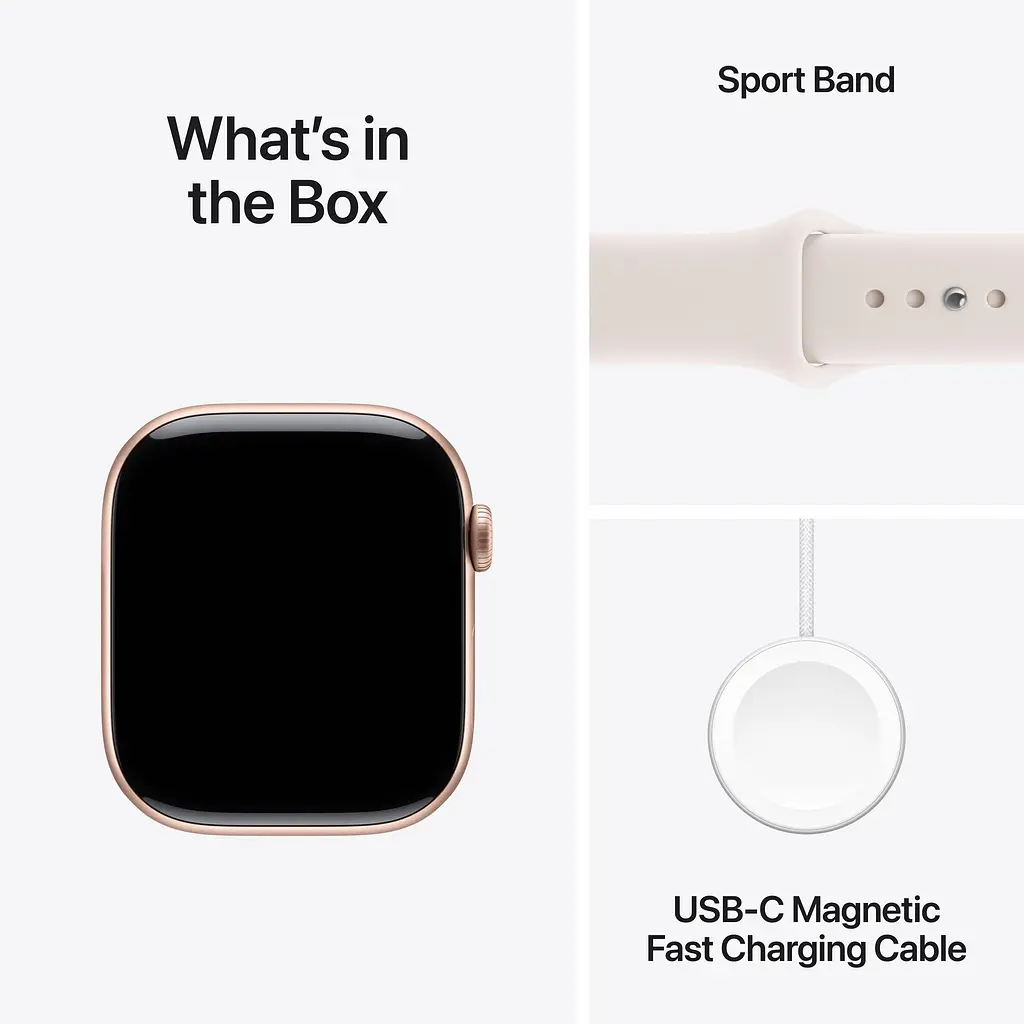 Смарт-часы Apple Watch Series 11 GPS 46mm Rose Gold Aluminum Case with Light Blush Sport Band M/L (MEV74) [145288] - фото 4
