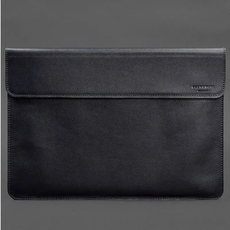Чохол-конверт BlankNote для MacBook Pro 15 (2023) шкіряний на магнітах Темно-синій - фото 5