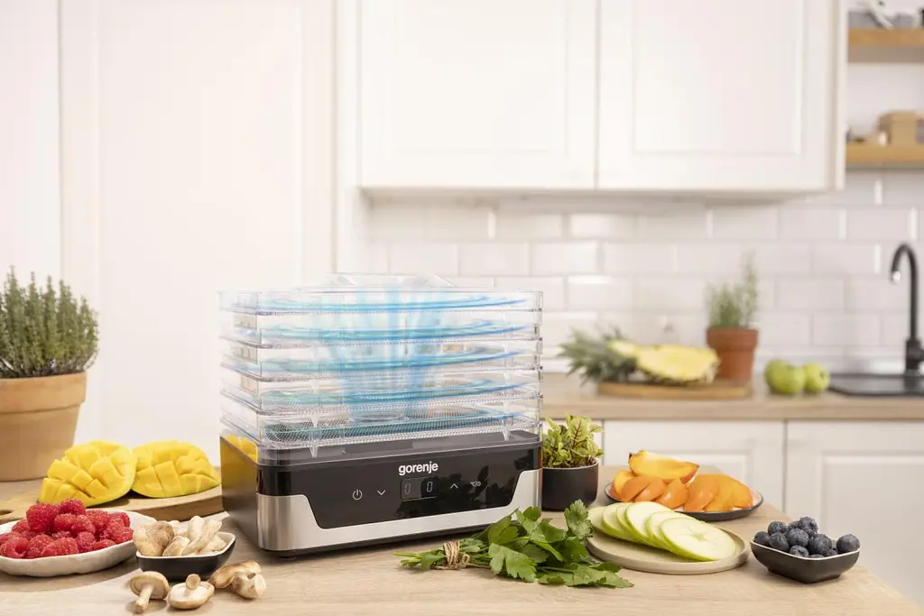 Gorenje Сушарка для продуктів Gorenje 230Вт, піддонів - 5x2.8см, діаметр - 29см, макс - 75°С, електр. - фото 10