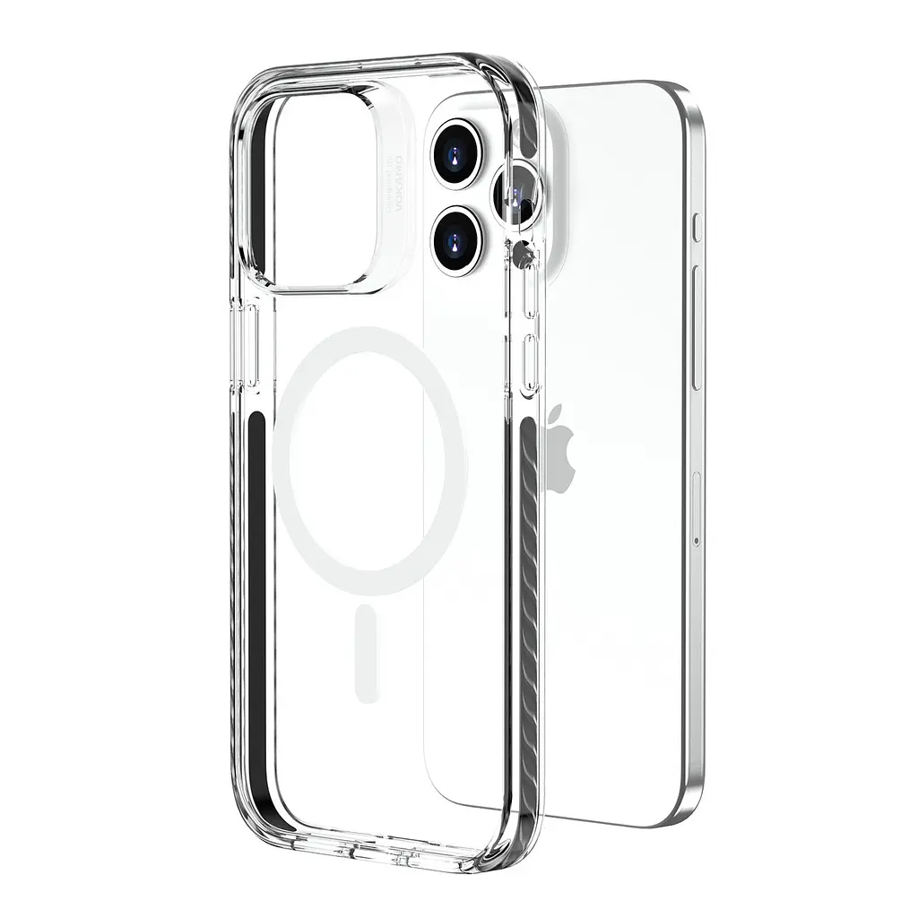 Защитный чехол Vokamo для iPhone 15 с магнитом MagSafe Smult Black (NVK010843) - фото 2