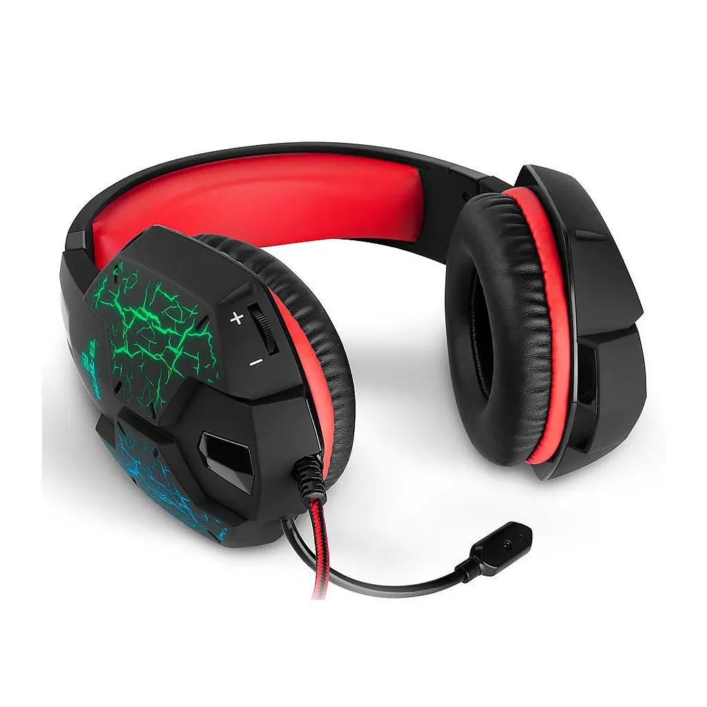 Навушники REAL-EL GDX-7750 Black-Red - фото 3