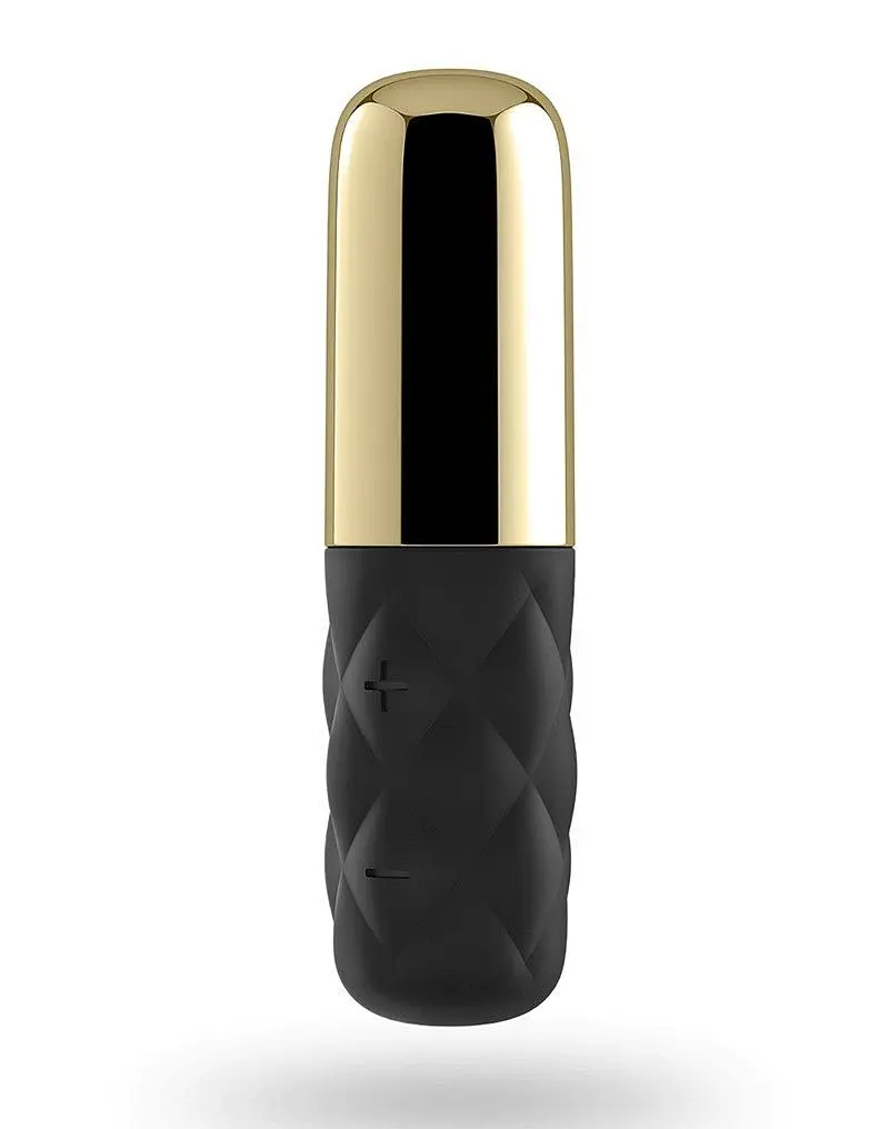 Міні-вібратор Satisfyer Sparkling Darling Gold зі змінним ковпачком