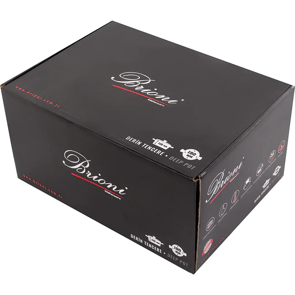 Каструля Brioni Royal Stone Ti̇gereye Gold антипригарна 18 см 2.5 л (764-045) - фото 2