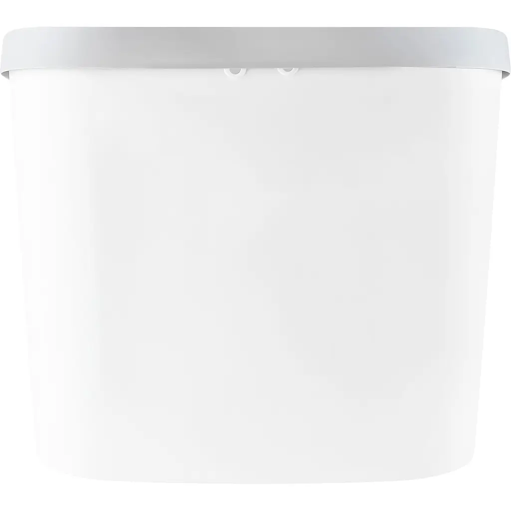 Ведро для мусора MBM My Home узкое без крышки 10 л белое (BIN-08 10L WHITE) - фото 4