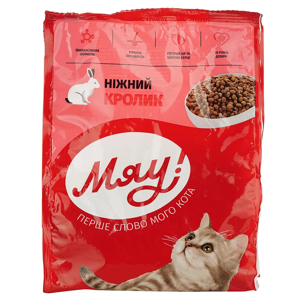 Сухой корм для кошек Мяу с кроликом 300 г (B1210620) - фото 2