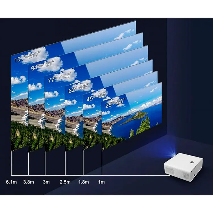 Портативний Full HD проєктор Panoplus XRT XPRO 5200 lm з WiFi функцією Screen Mirroring та функцією Bluetooth колонки + Тринога 1 метр у комплекті - фото 4