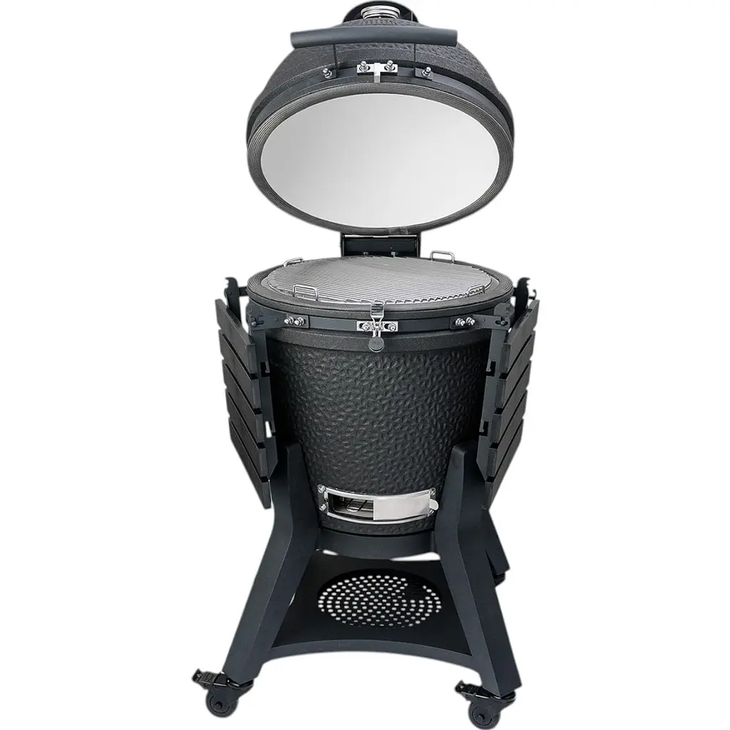 Керамический угольный гриль Grilli Kamado L 5 в 1 с системой BBQ Block Fire (749777) - фото 8