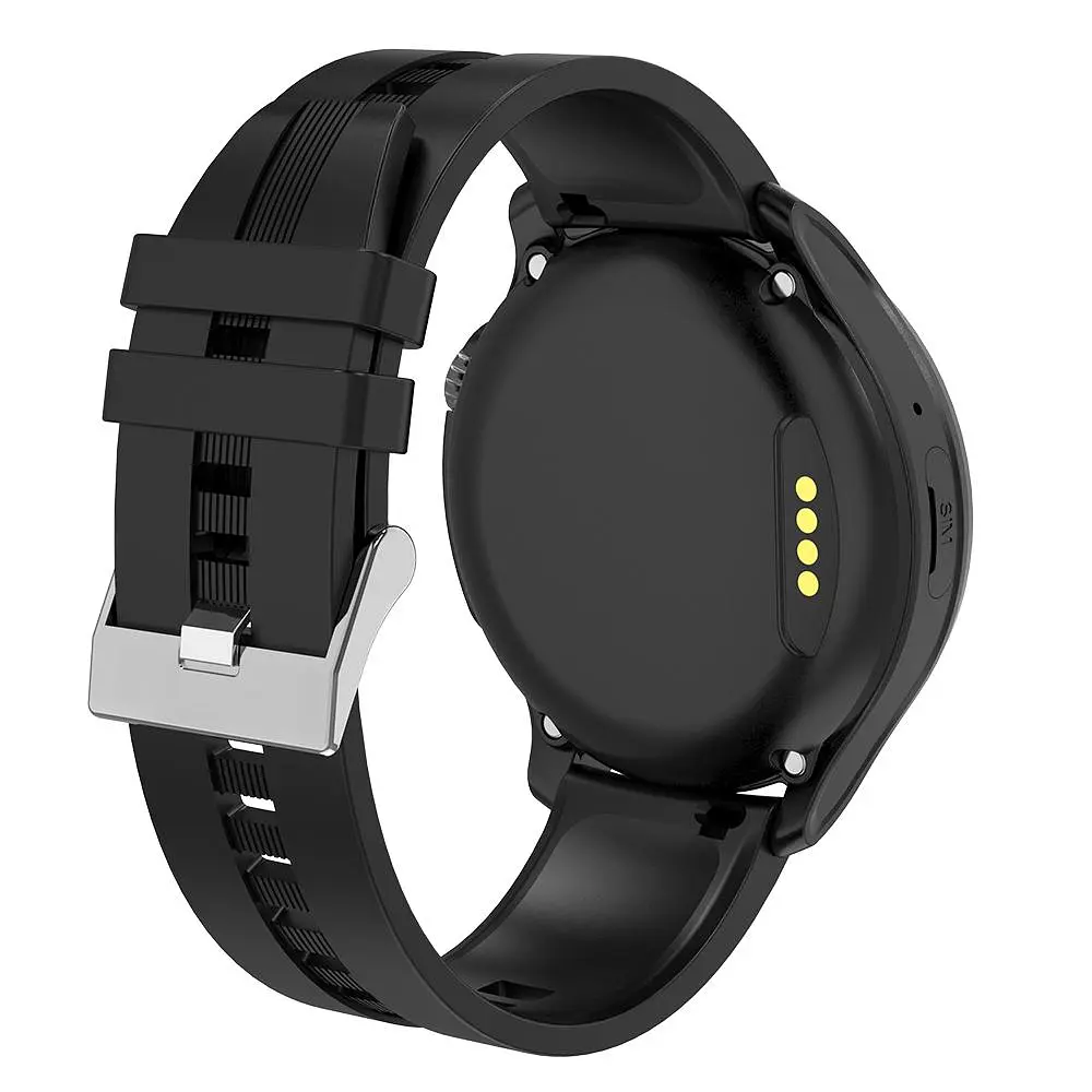 Дитячий смарт годинник Lemfo T25 з GPS, дзвінками, відеозв'язком, прослушкою, Wi-Fi та кнопкою SOS Круглий розумний годиник для дітей Чорний - фото 4