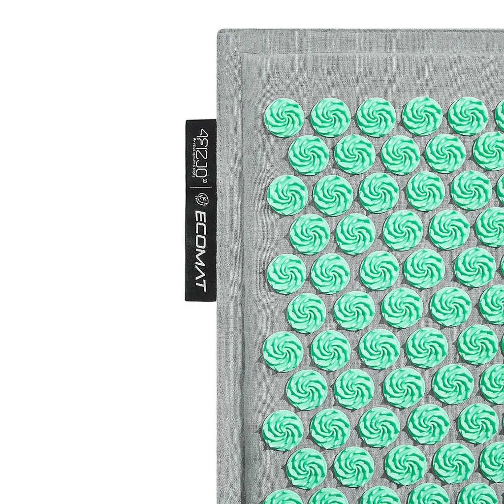 Килимок акупунктурний 4FIZJO Eco Mat Аплікатор Кузнєцова з подушкою 68 x 42 см Grey/Mint 4FJ0230 (P-5907739312181) - фото 4