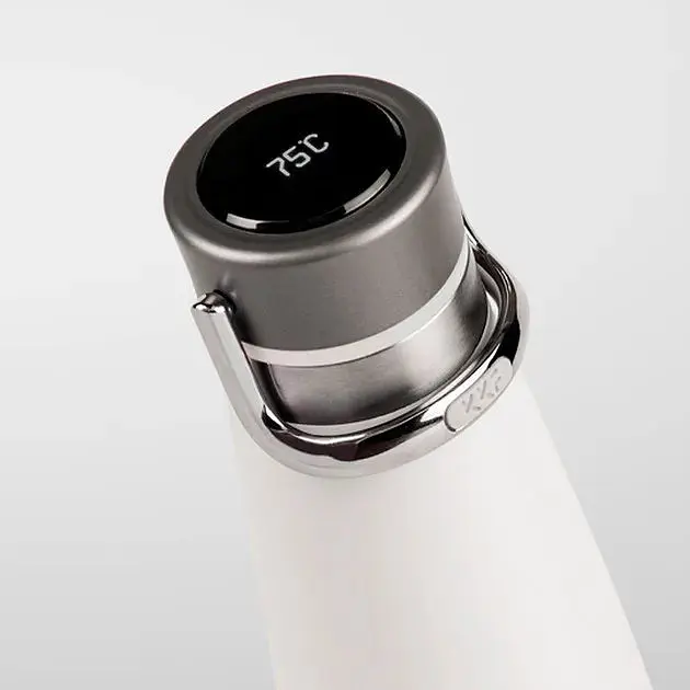 Термос Kiss Kiss Fish Yopin Intelligent Vacuum Bottle S-U47WS-E 475 мл с дисплеем белый - фото 4