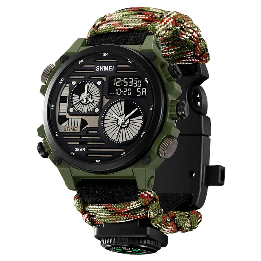 Чоловічий наручний годинник 2202NCMGN Camo Green Skmei acs0030151 - фото 3