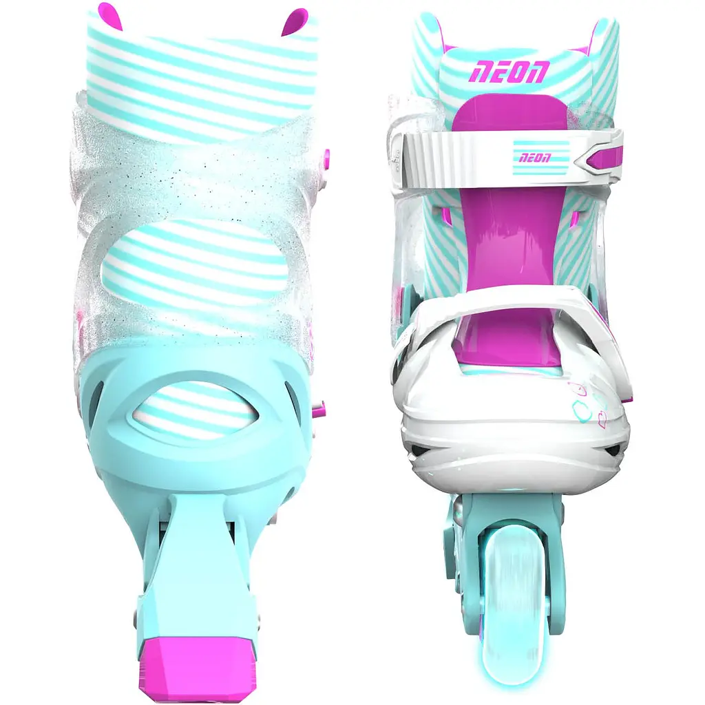 Роликовые коньки Neon Inline размер 30-33 бирюзовые (NT07T4) - фото 2