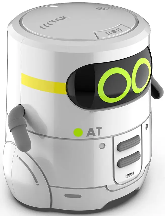 Умный робот AT-Robot с сенсорным управлением и обучающими карточками, украинский язык, белый (AT002-01-UKR) - фото 2