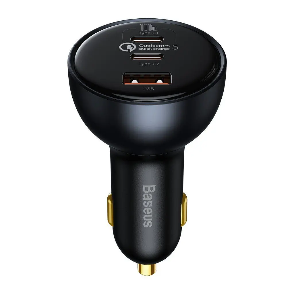 Авто ЗУ Baseus 160W Car Charger 2C+U+кабель - комплект зарядный для авто (TZCC2M-0G/CCZX-160CX) - фото 2