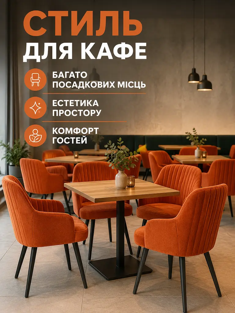 Сучасний стілець-крісло для вітальні 81×57 см із підлокітниками, до 200 кг, теракотовий (49676264) - фото 7
