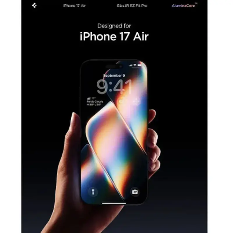 Скло захисне Spigen Glas.tR EZ Fit Pro HD iPhone 17 Air (AGL09870) - фото 2