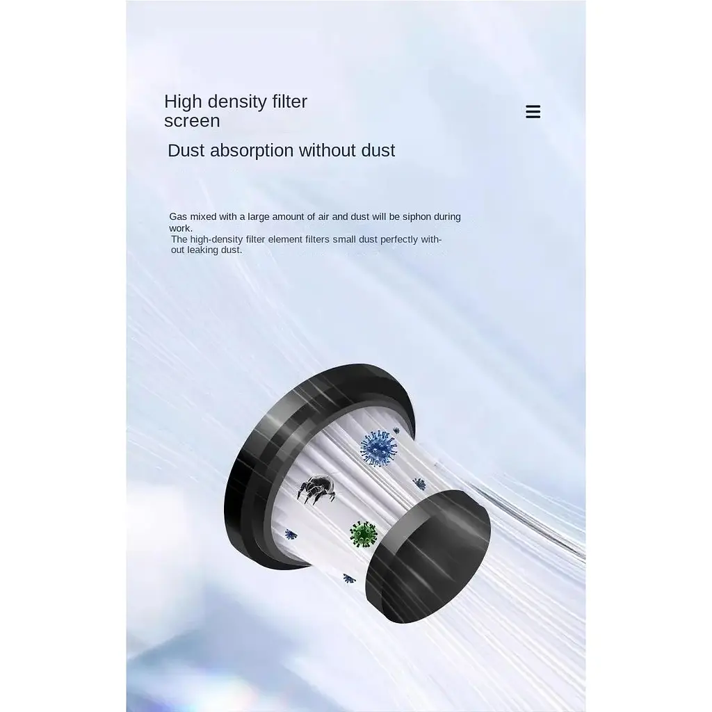 Бездротовий пилосос Grikey F3 портативний 2 в 1 два режими вдув/видув 120W Чорний (GK591) - фото 9