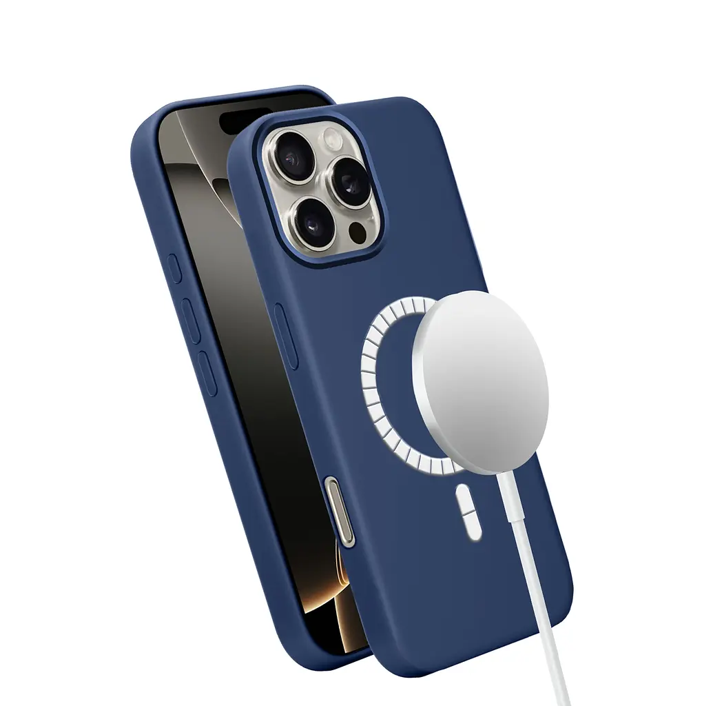 Чохол MAKE Apple iPhone 16 Pro Max Silicone Solo Navy Blue - фото 3