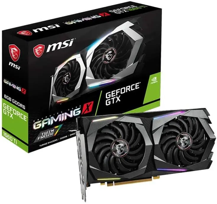 Відеокарта MSI GTX 1660Ti 6Gb Gaming X (GeForce GTX 1660 TI GAMING X 6G) (GDDR6, 192 bit, PCI-E 3.0 x16) Б/в - фото 5