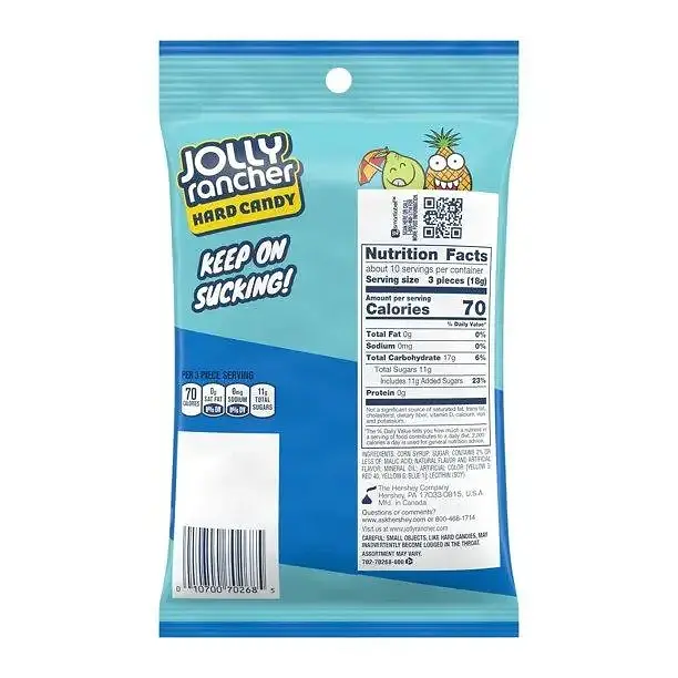Льодяники JOLLY RANCHER, Assorted Tropical Fruit Flavored Hard Candy 184 g - фото 2