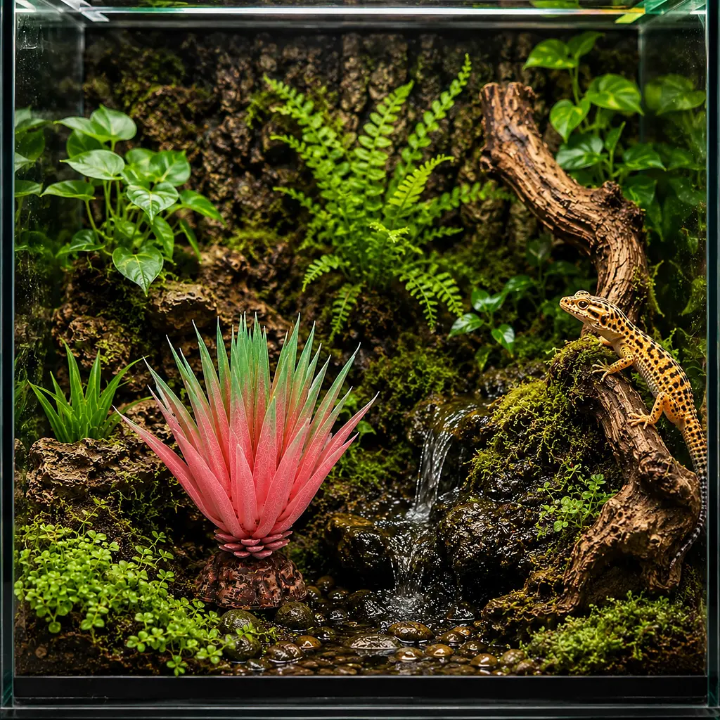 Штучна рослина Hobby Terra Succulent 1 14 см (37730) для тераріуму, акватераріуму та палюдаріуму - фото 3