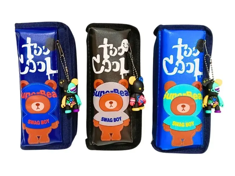 Пенал-косметичка на 2 відділення, Ведмедик, 6556 (В асортименті) - фото 2