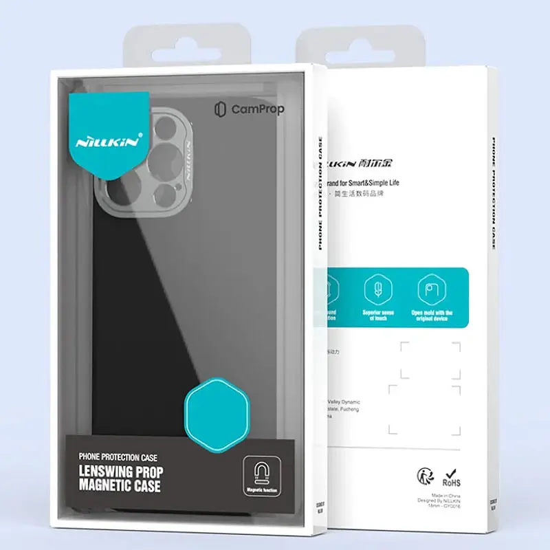 Чохол Silicone Nillkin LensWing Prop Magnetic для Apple iPhone 16 Pro Max (6.9) Чорний / Black - фото 7