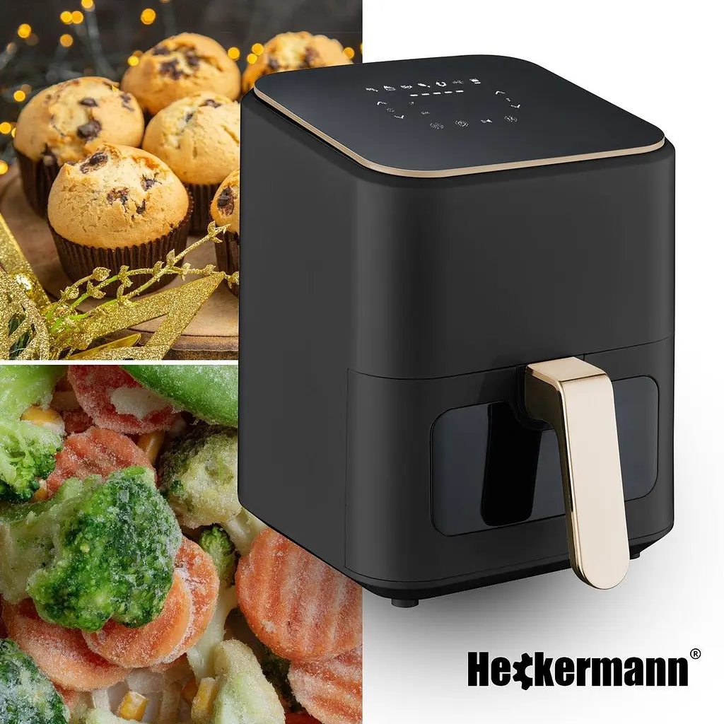 Аэрофритюрница мультипечь Heckermann RA510D 4л 1800W - фото 3